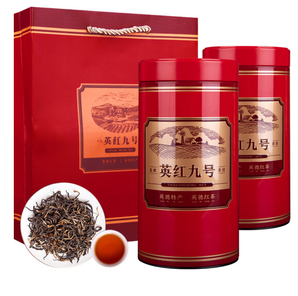 英紅九號(hào)紅茶茶葉鐵盒